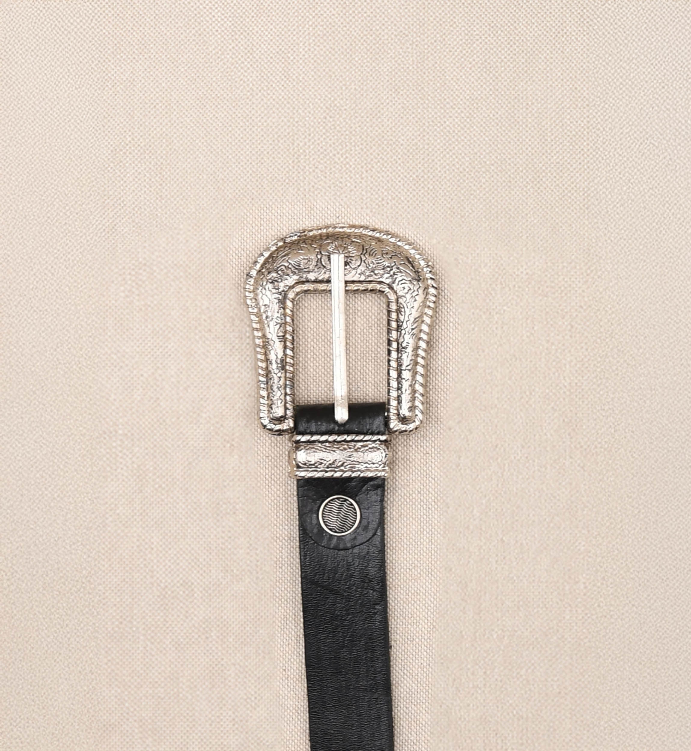 Ceinture Cuir Riley Noir - Miss June Paris - 2