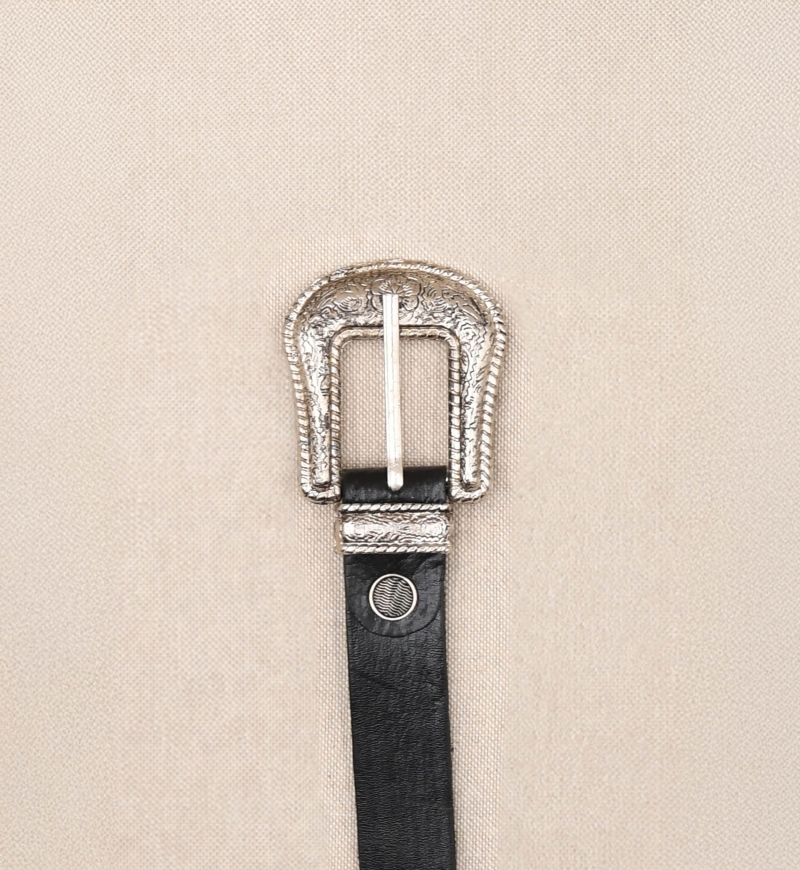 Ceinture Cuir Riley Noir - Miss June Paris - 2