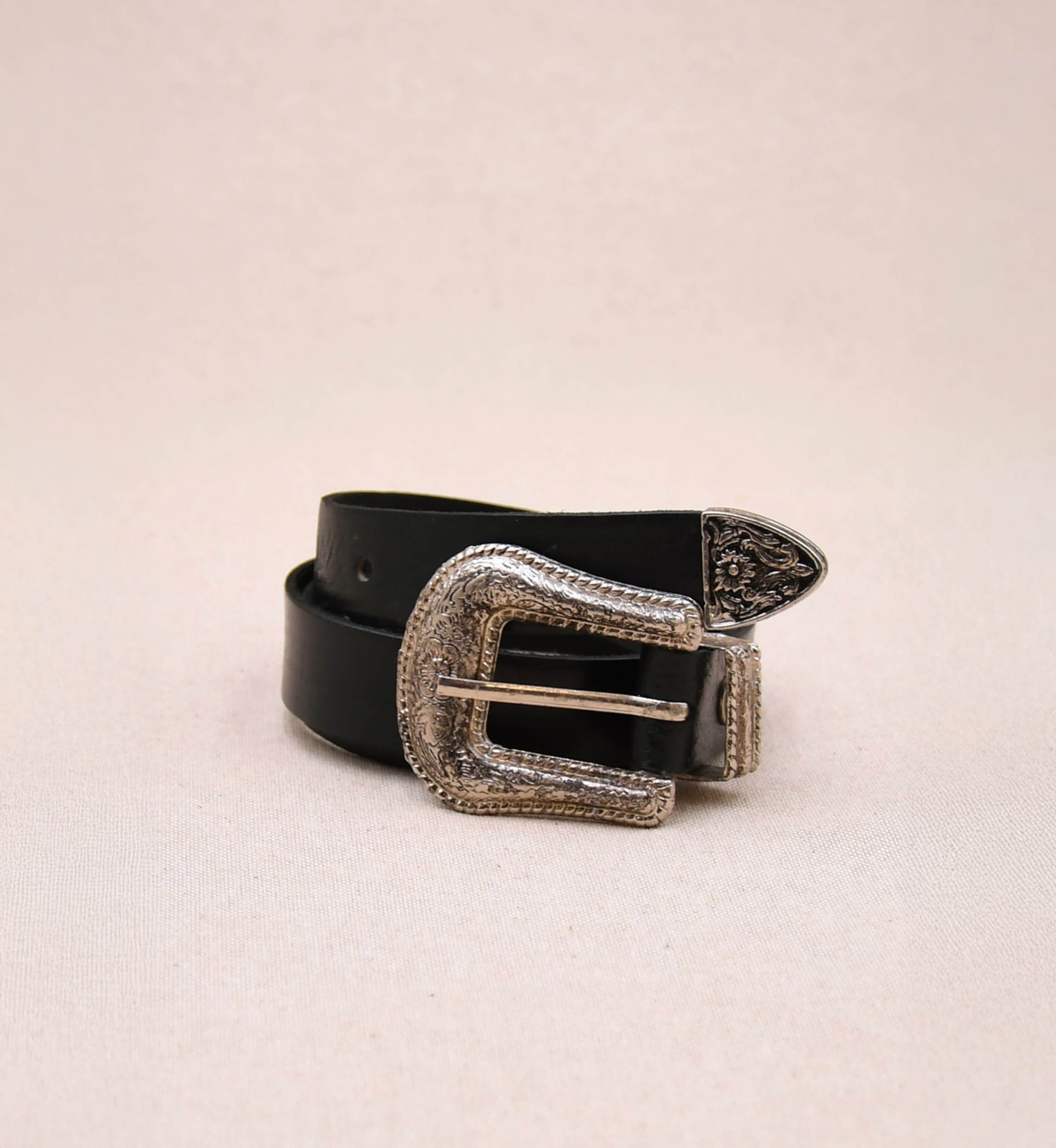 Ceinture Cuir Riley Noir - Miss June Paris - 3