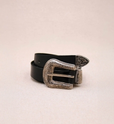 Ceinture Cuir Riley Noir - Miss June Paris - 3