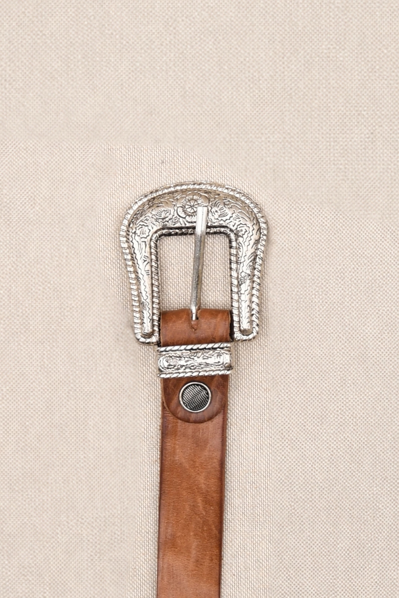 Cintura in Pelle Riley Marrone - Miss June Paris - 2