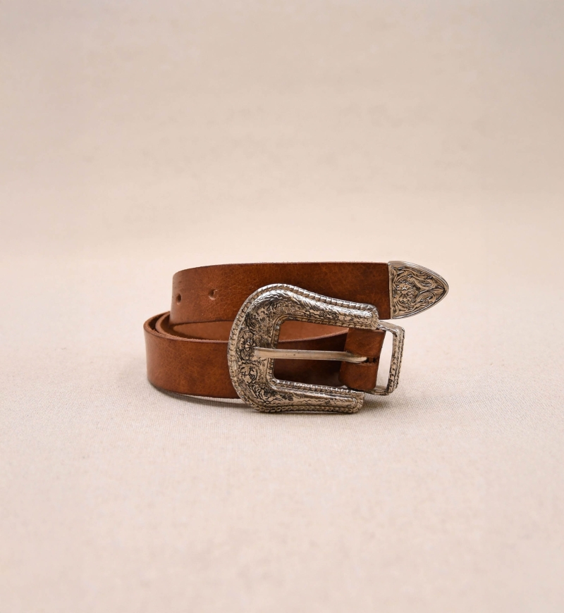 Ceinture Cuir Riley Marron - Miss June Paris - 3