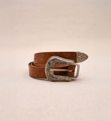 Ceinture Cuir Riley Marron - Miss June Paris - 3