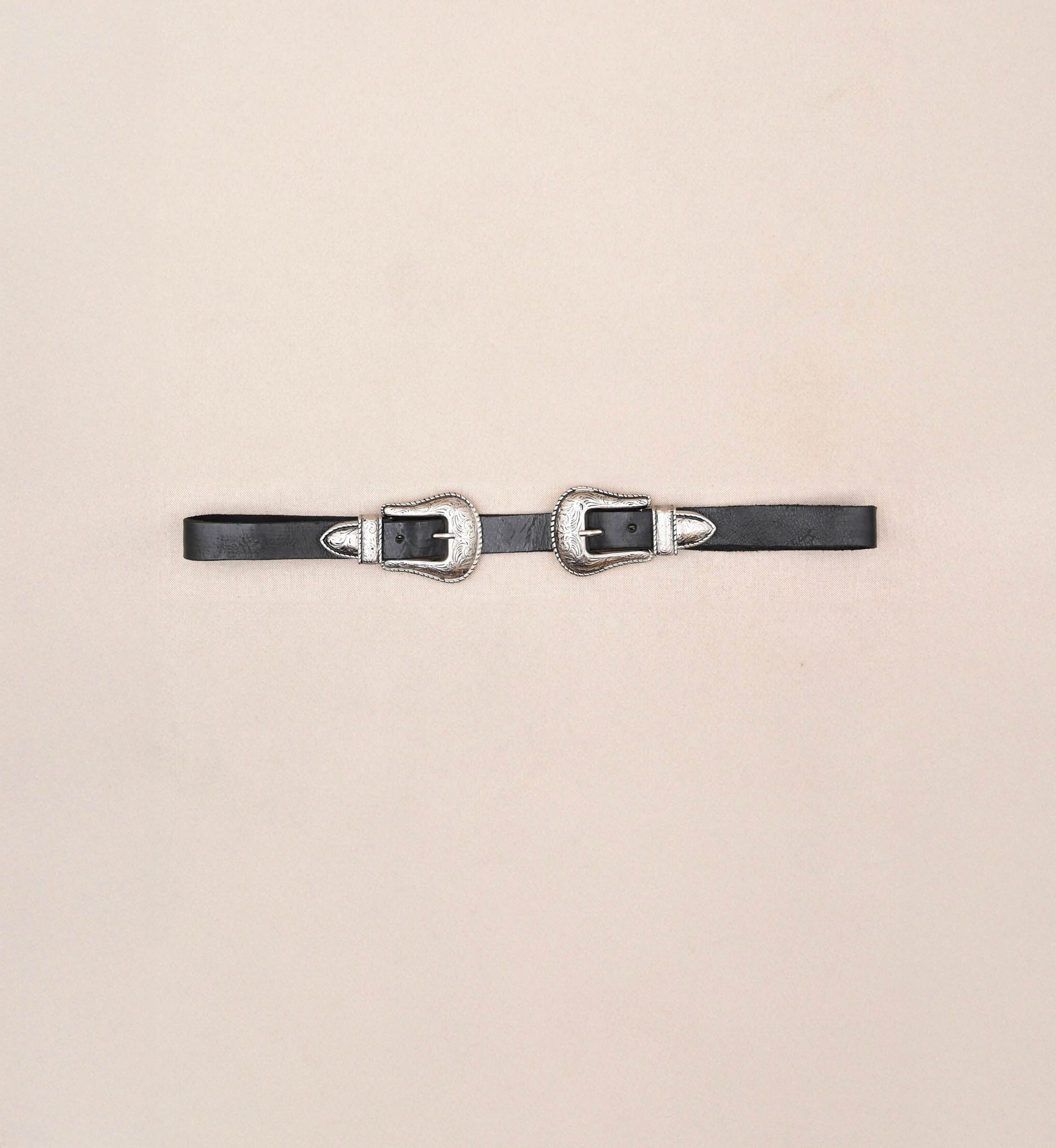 Ceinture en Cuir Montana Noir  - Miss June Paris - 3