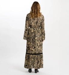 long sleeve bohemian chic long dress ZELIE -Miss June