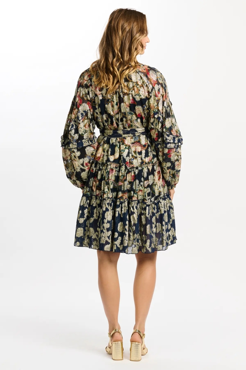 robe courte manche longue fleurie JULIETA - Miss June