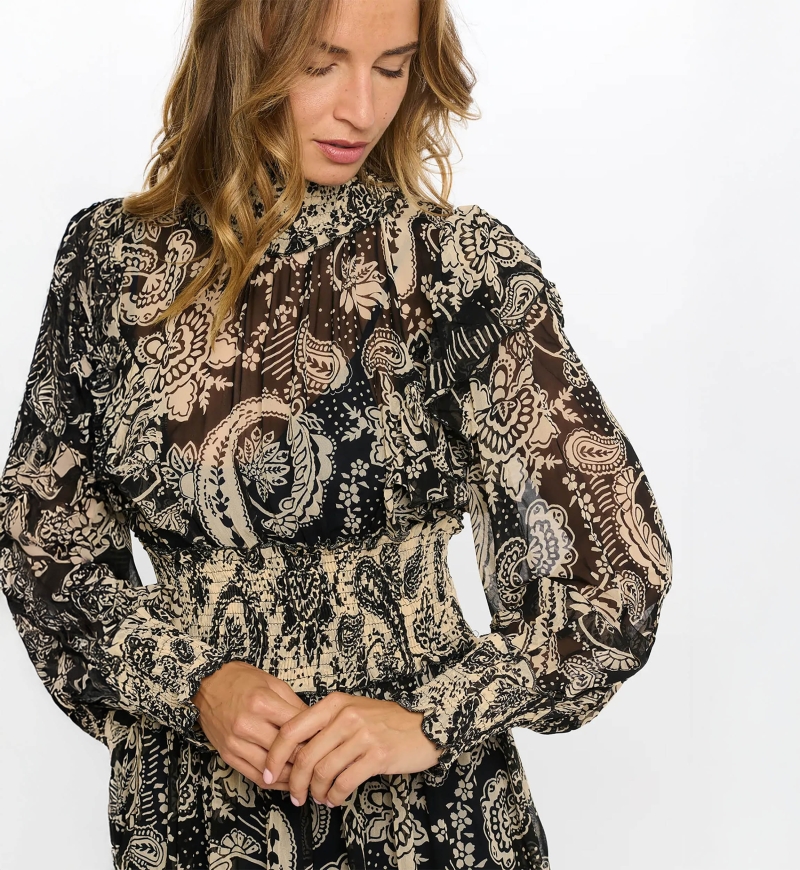 long sleeve bohemian long dress PALOMA - Miss June