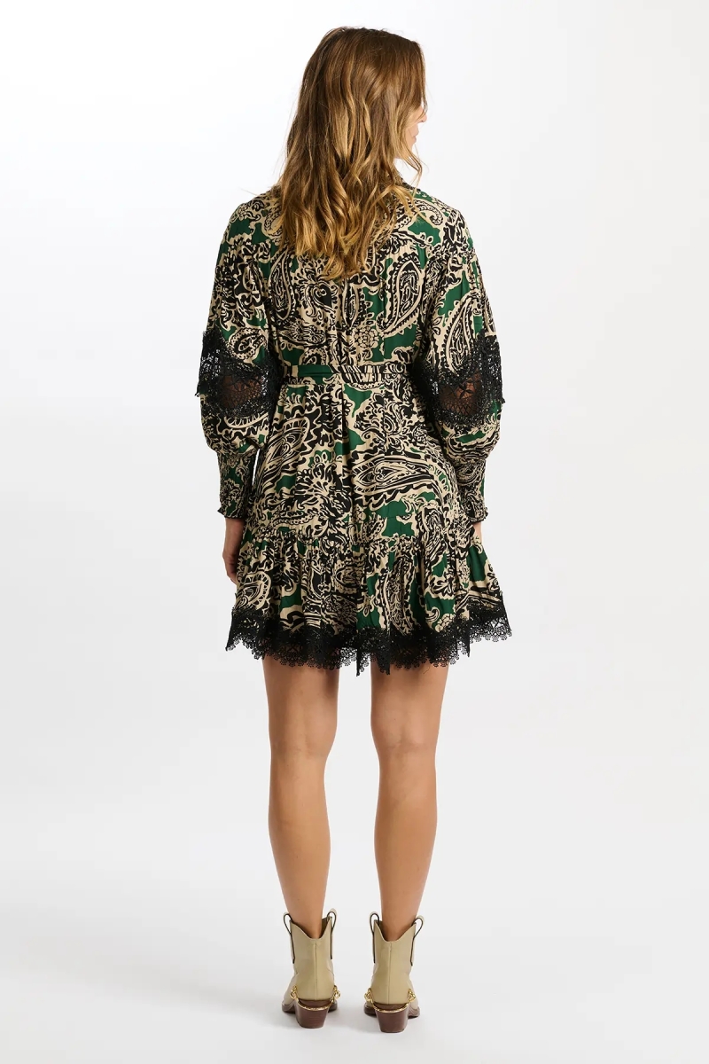 vestido corto bohemio chic manga larga LUCINA - Miss June