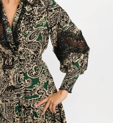 robe courte manche longue boheme chic LUCINA - Miss June