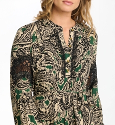 vestido corto bohemio chic manga larga AGATHA - Miss June