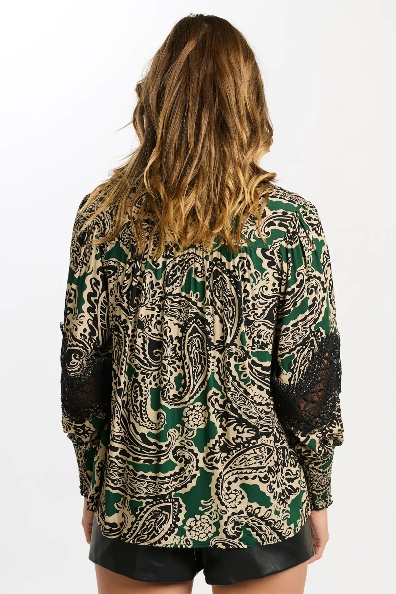 long sleeve bohemian chic shirt VALENTINA - Miss June