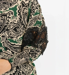 long sleeve bohemian chic shirt VALENTINA - Miss June