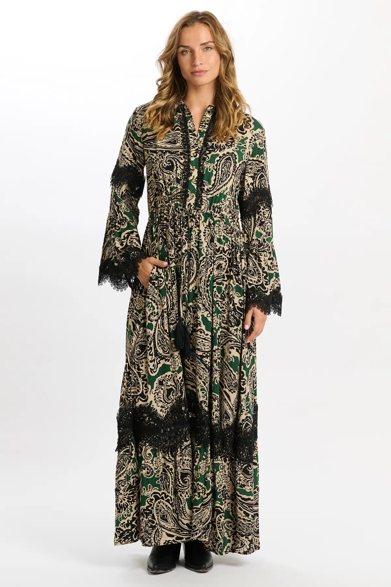 robe longue manche longue boheme chic TARTIKA - Miss June