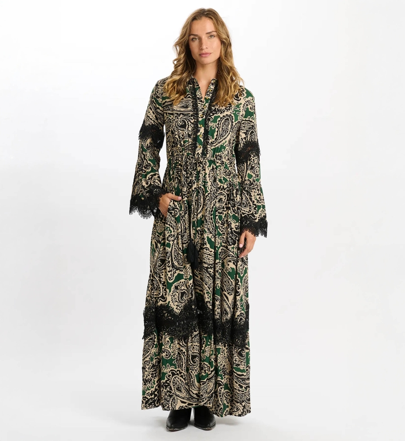 robe longue manche longue boheme chic TARTIKA - Miss June