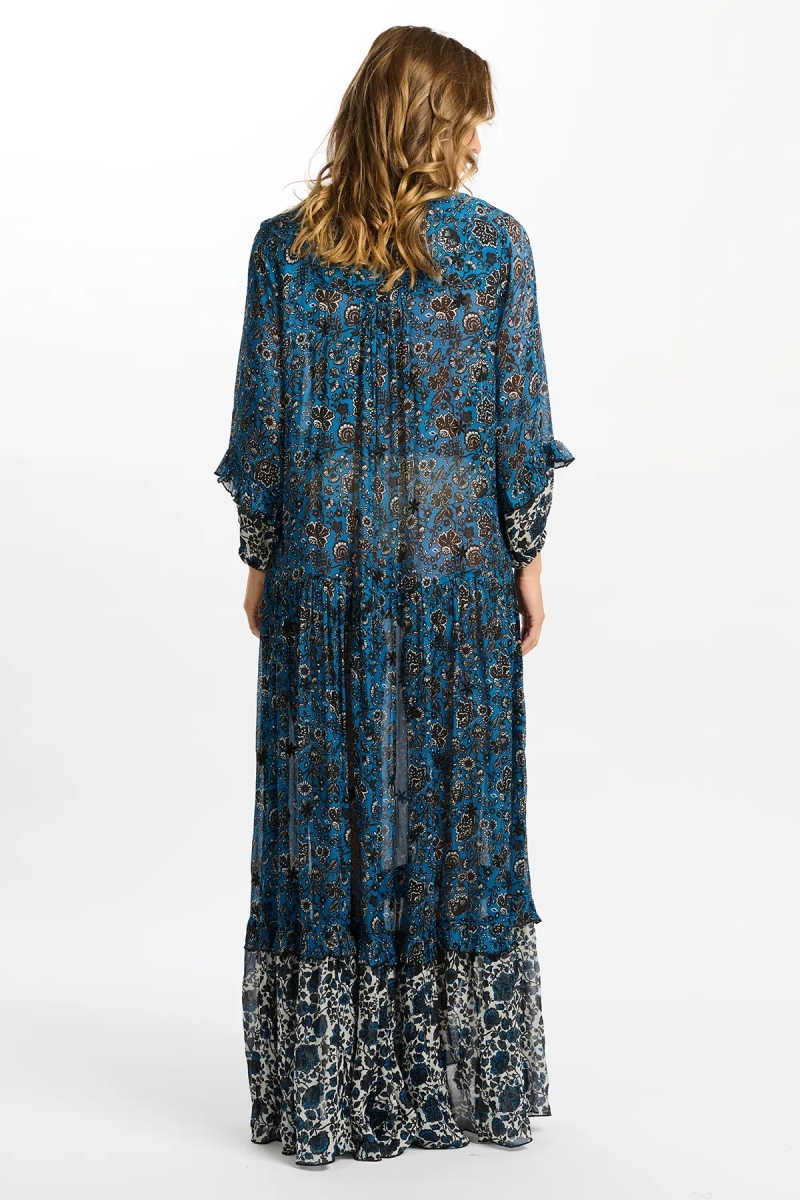 long sleeve floral long dress LUDOVICA - MISS JUNE