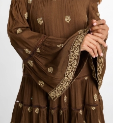 long sleeves bohemian short dress SHINE  - Miss June