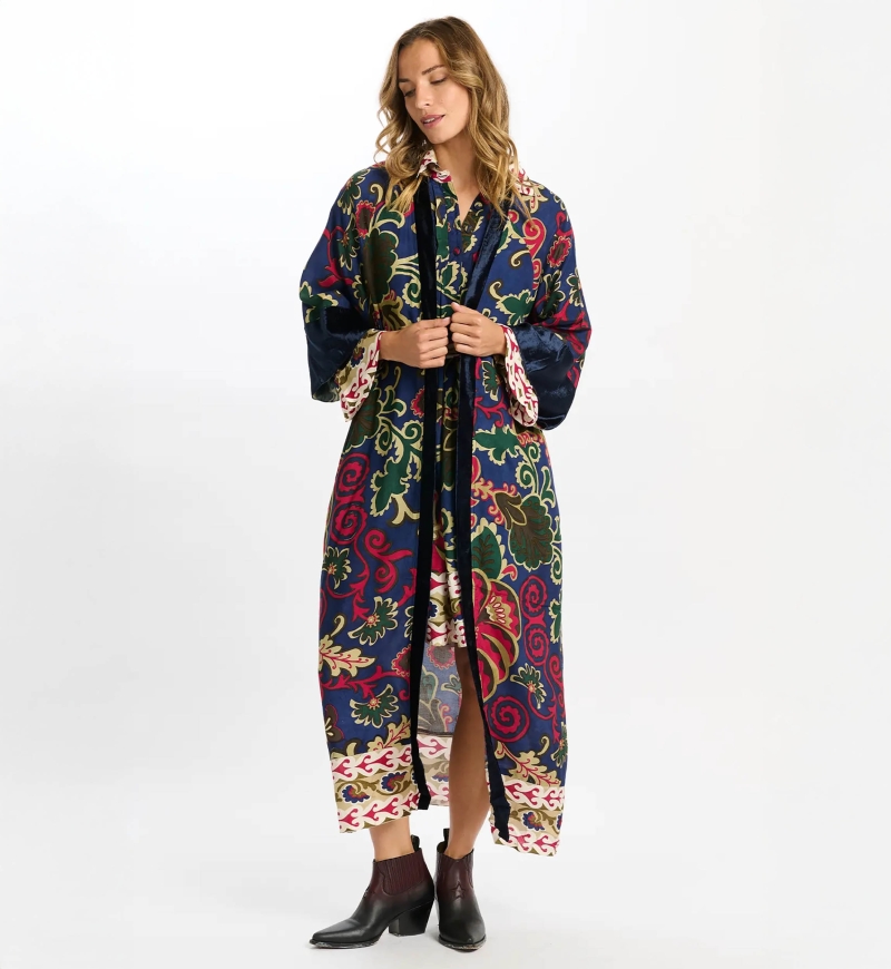 long sleeve bohemian long kimono IVANA - Miss June