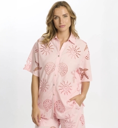 Kyle Shirt Short-sleeved shirt - 100% cotton with lace embroidery - Miss June Paris - 4