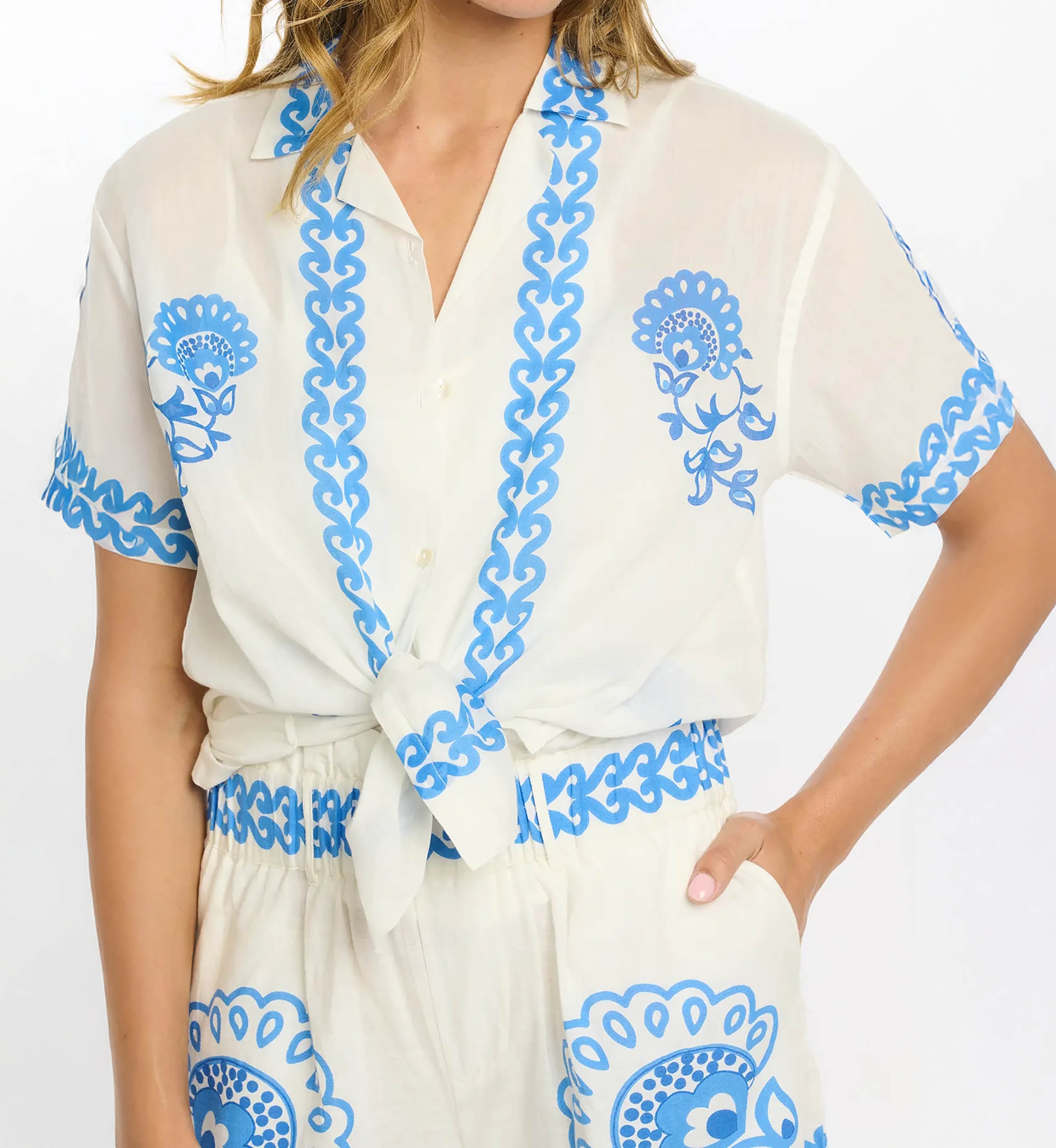 Miss June Paris — Mady Shorts Periwinkle