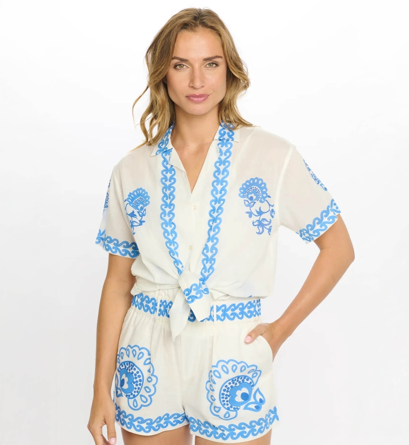 Miss June Paris — Mady Shorts Himmelblau