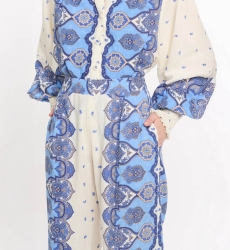 Pantaloni Tais – Pantaloni con tasche, in cotone slub stampato, 100% cotone – Miss June Paris - 5