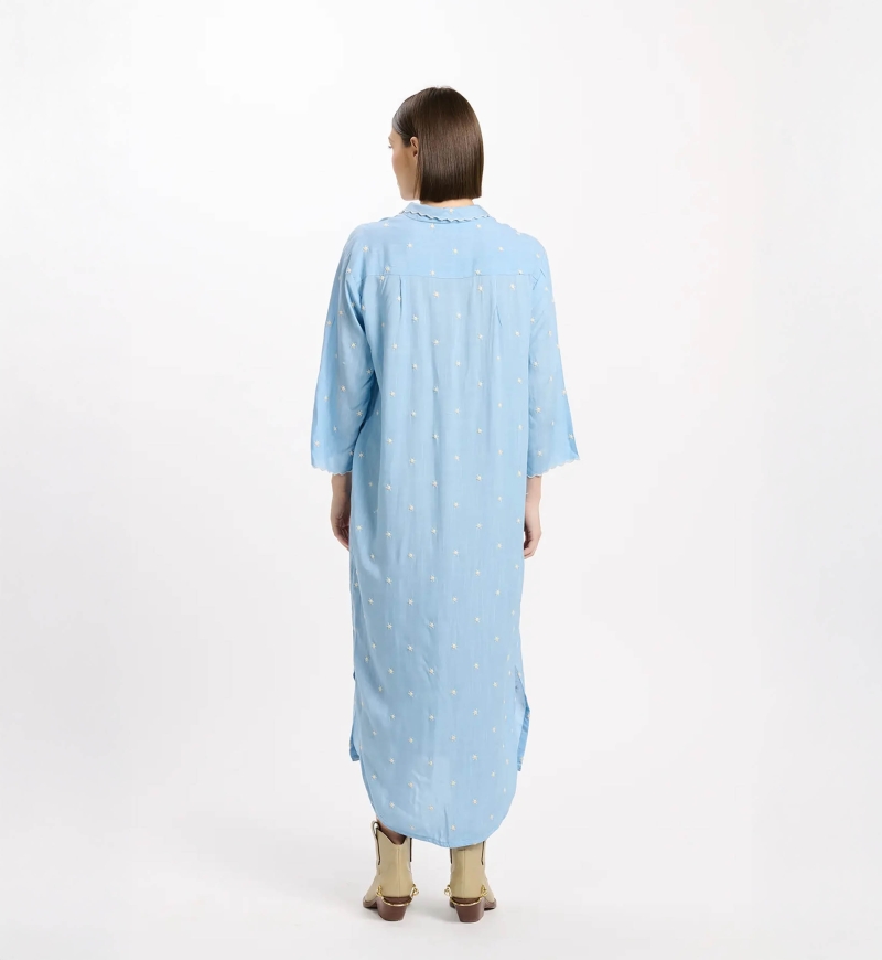 Miss June Paris — Robe Longue Ginna Bleue