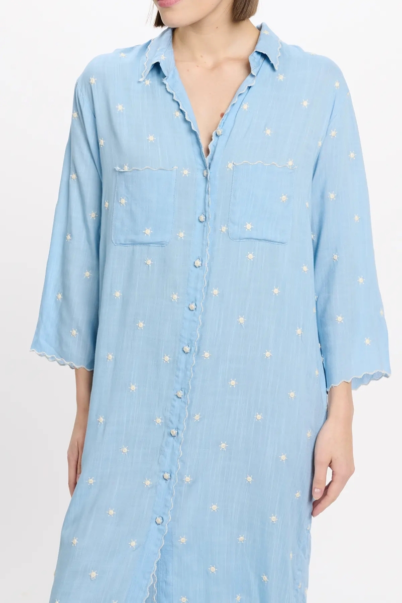 Miss June Paris — Ginna Maxi Dress Blue