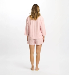 Camisa Idalia – Camisa com mangas 3/4, em rayon com bordados, 100% rayon – Miss June Paris - 11