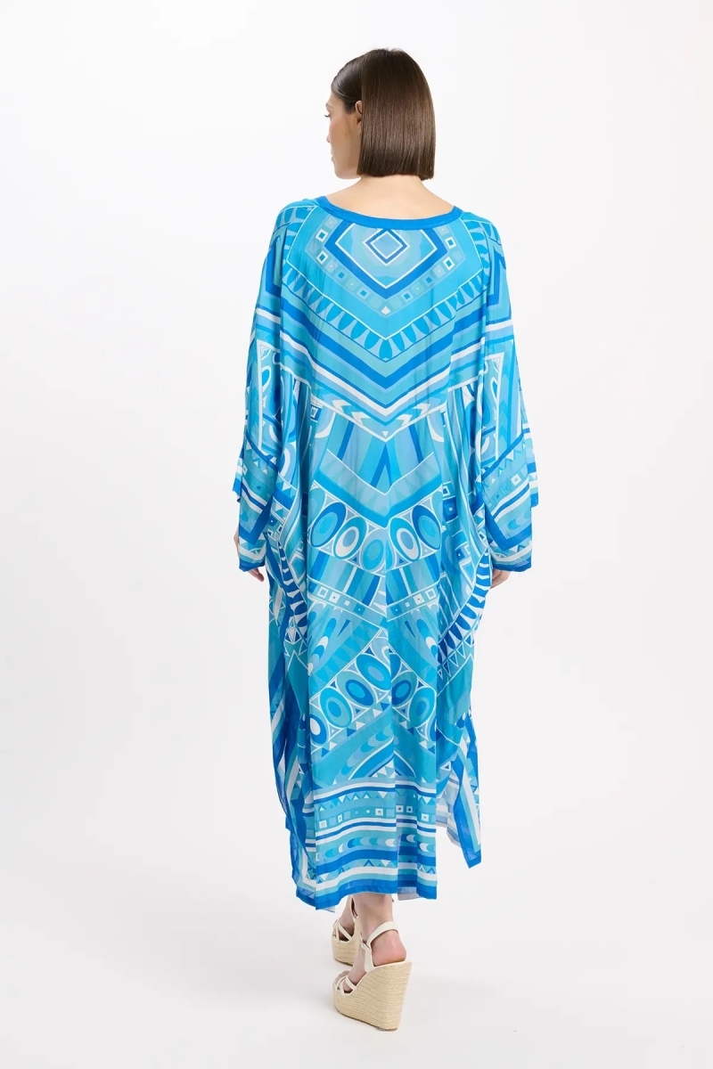 Miss June Paris — Caftan Long Brenda Bleu