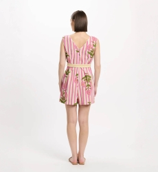 Miss June Paris — Robin Playsuit Pink