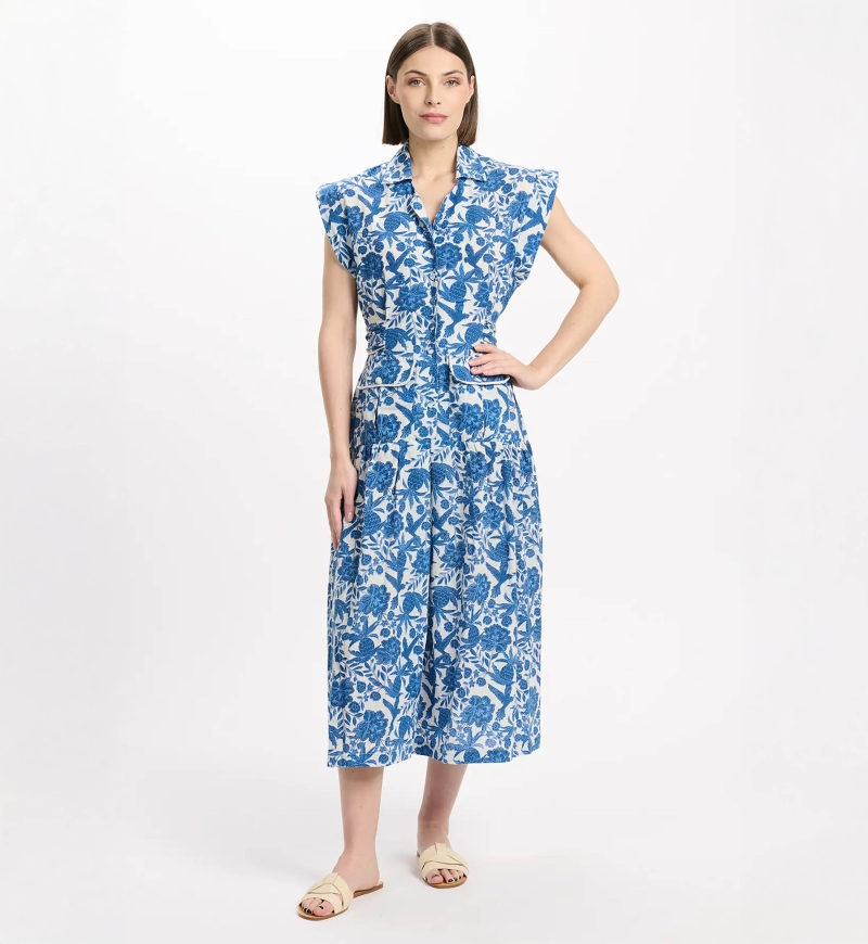 Miss June Paris — Maxikleid Tilda Blau