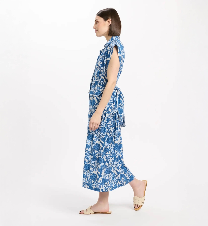 Miss June Paris — Vestido Longo Tilda Azul