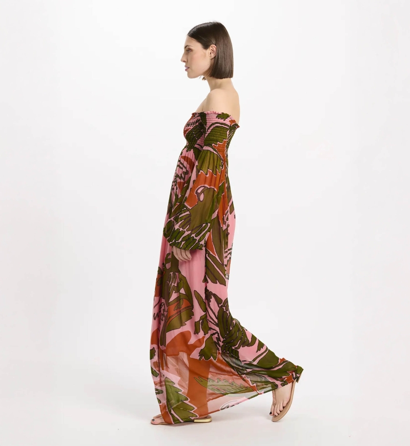 Miss June Paris — Olympe Maxi Dress Pink