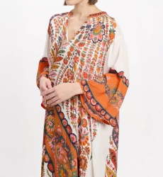 Kleid Lior – Langes Kleid mit langen Ärmeln, aus bedrucktem Rayon, 100 % Viskose – Miss June Paris - 8