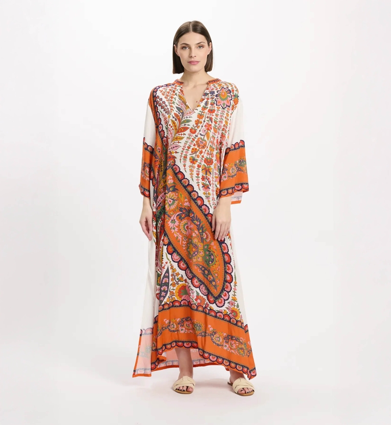 Abito Lior – Abito lungo a maniche lunghe, in rayon stampato, 100 % rayon – Miss June Paris - 7