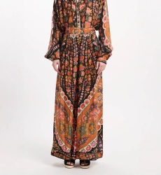 Pants Bridget Loose Pants With Pockets, 100% rayon printed - Miss June Paris - 3