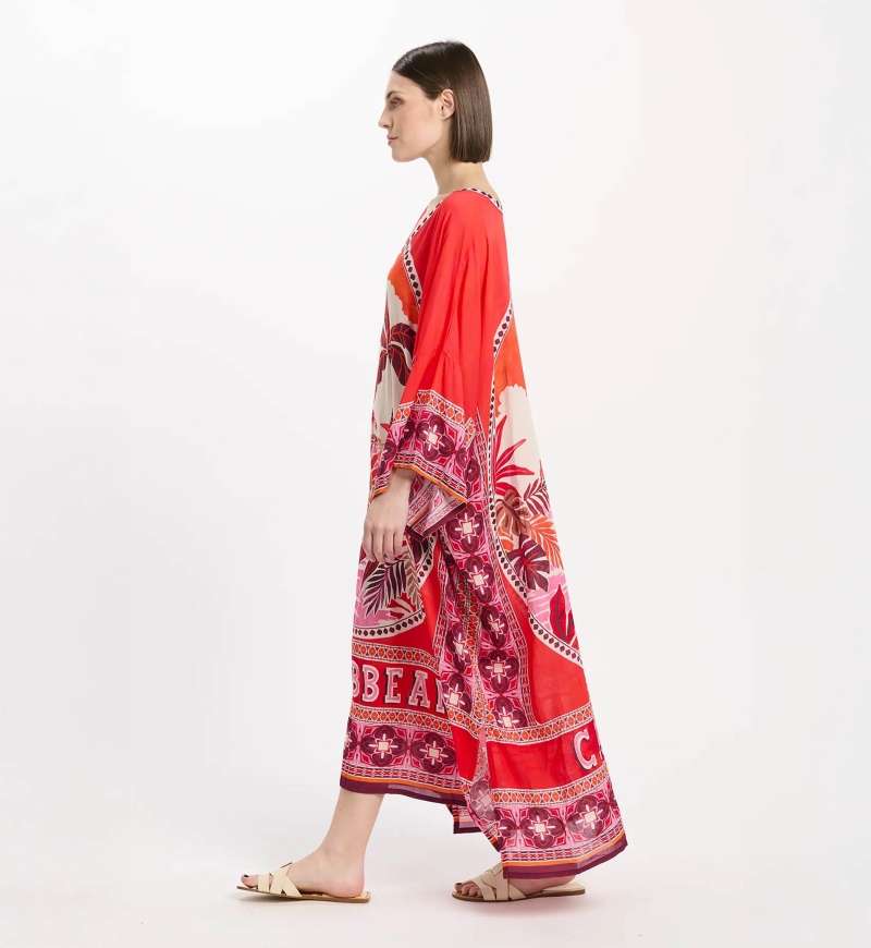 Miss June Paris — Caftan Long Keira Rouge