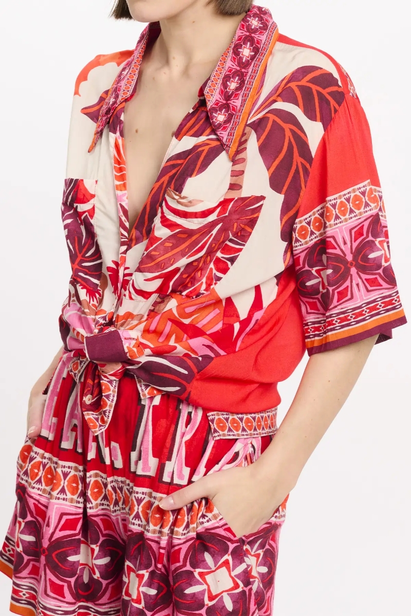 Miss June Paris — Chemise Reese Rouge