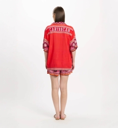 Miss June Paris — Blusa Reese Vermelha