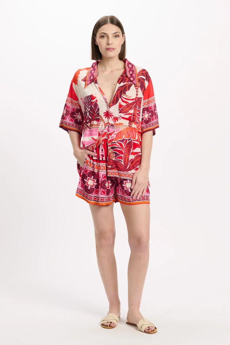 Miss June Paris — Blusa Reese Vermelha