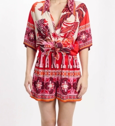 Short Kassie Shorts With Pockets, 100% modal printed - Miss June Paris - 4