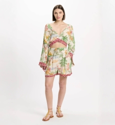 Ensemble Stacy – Ensemble short et crop top, en rayonne imprimée, 100 % rayonne – Miss June Paris - 2