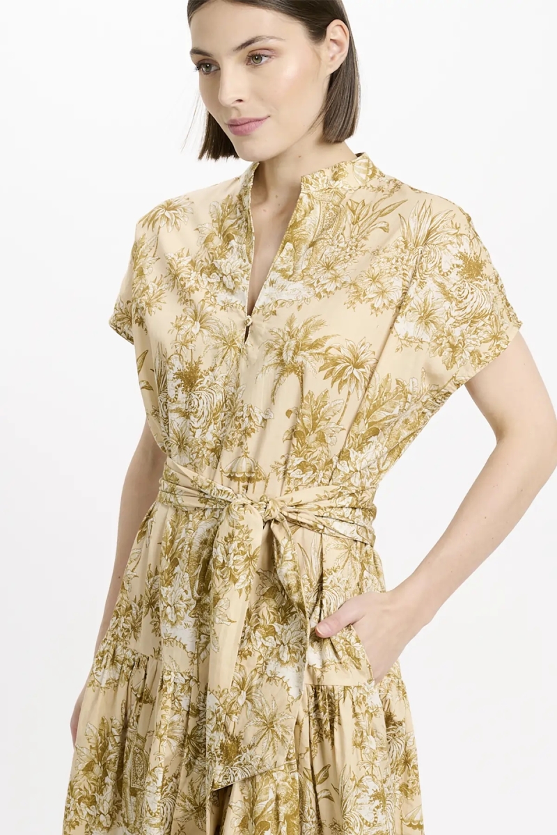 Miss June Paris — Brita Midi Kleid Beige