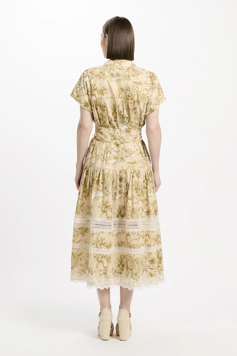 Miss June Paris — Brita Midi Kleid Beige