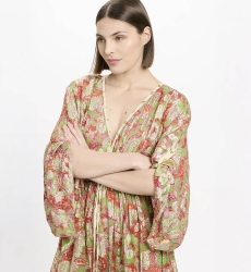 Abito Opal – Abito corto con maniche regolabili e fodera coordinata, in modal con lurex, 100 % modal – Miss June Paris - 3