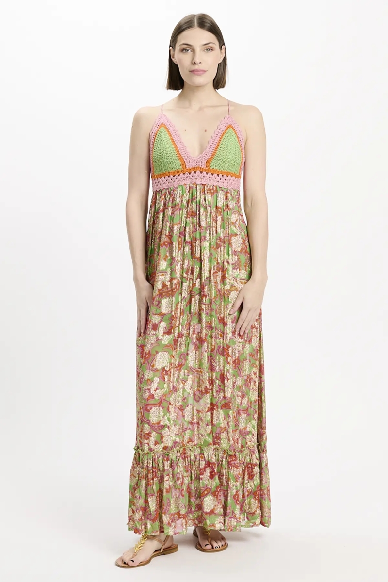 Dress Bari Long Dress+thin Straps+lining - Miss June Paris - 2