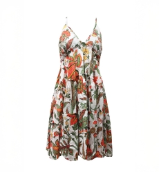 Abito corto Duo, Floreale, Cotone, Miss June Paris, 3