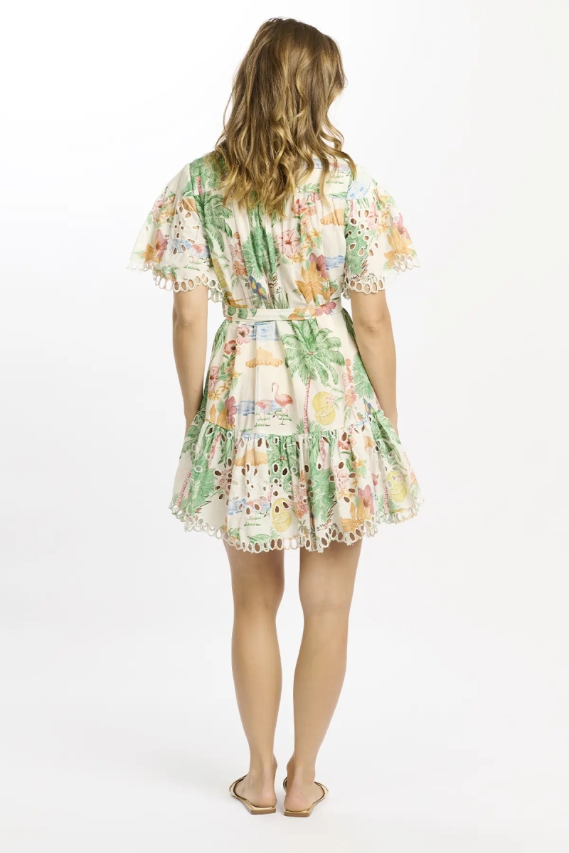 Miss June Paris — Vestido Corto Alva Estampado