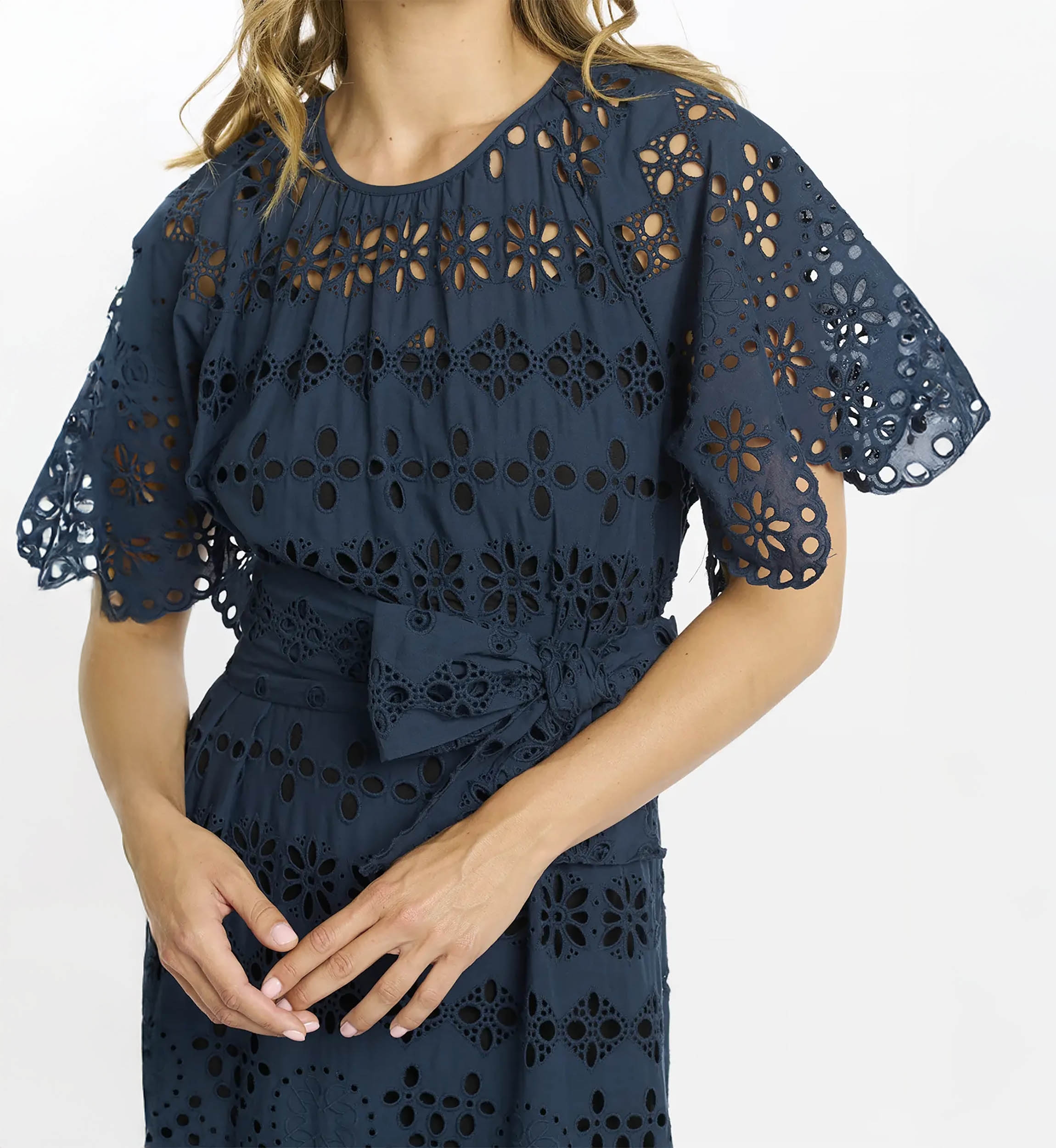 Miss June Paris — Astrid Navy Maxikleid