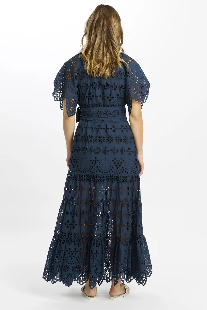 Miss June Paris — Abito Lungo Astrid Navy